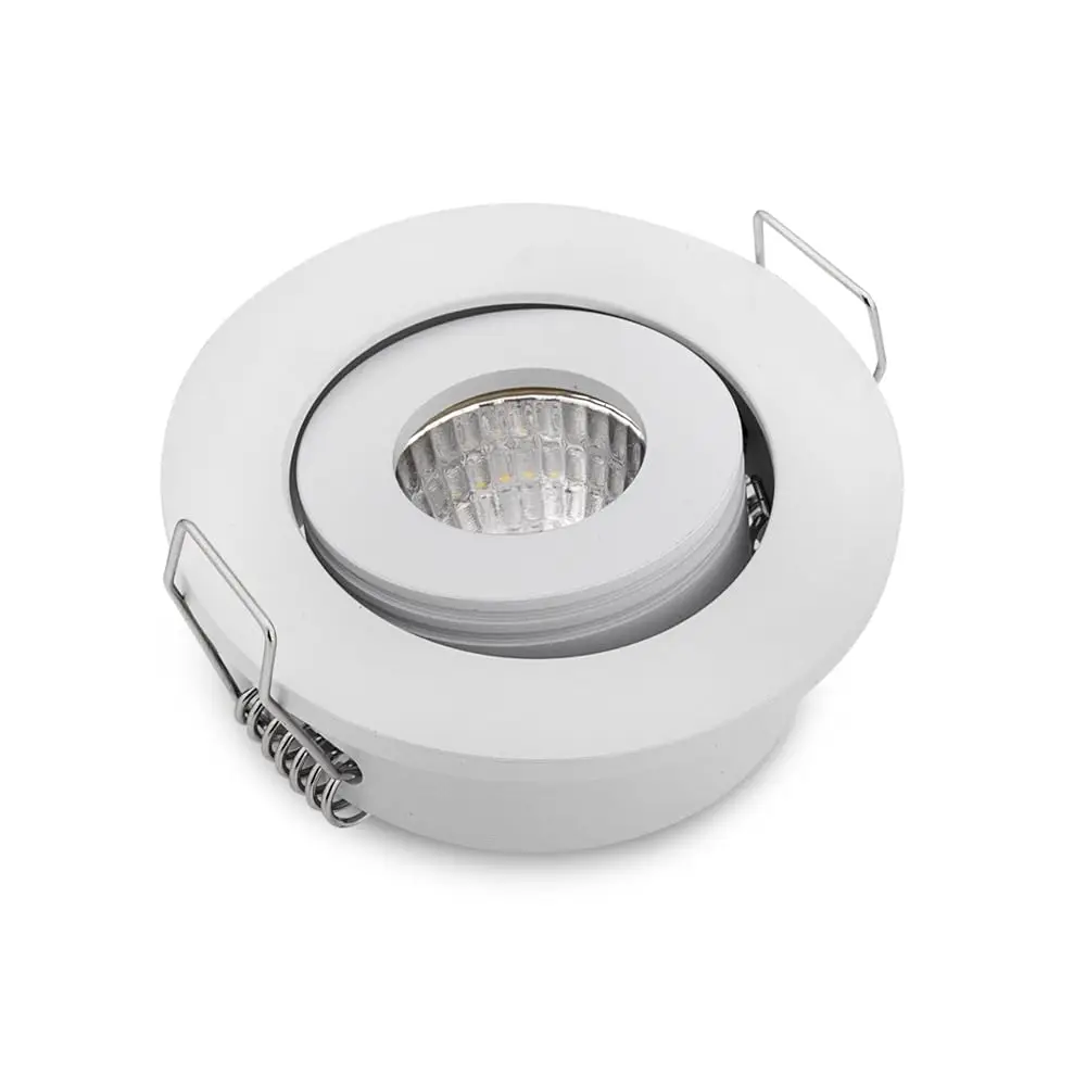 

Pa Of 10 3W Cob Mini Led Downlights Kit Eyeball Under Cabinet Recessed Ceiling Light Fixture + Driver 3000K For Living Room