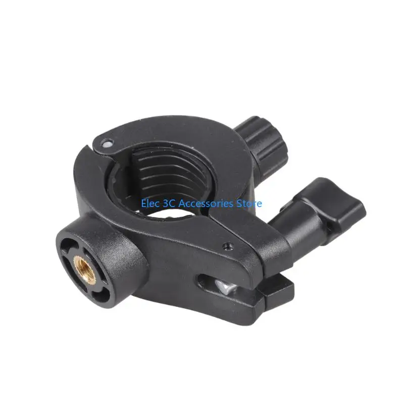 Y51A 15-25mm Tube Mount 1/4 Hole Clamp Base For Camera LED Lights Microphone Stands