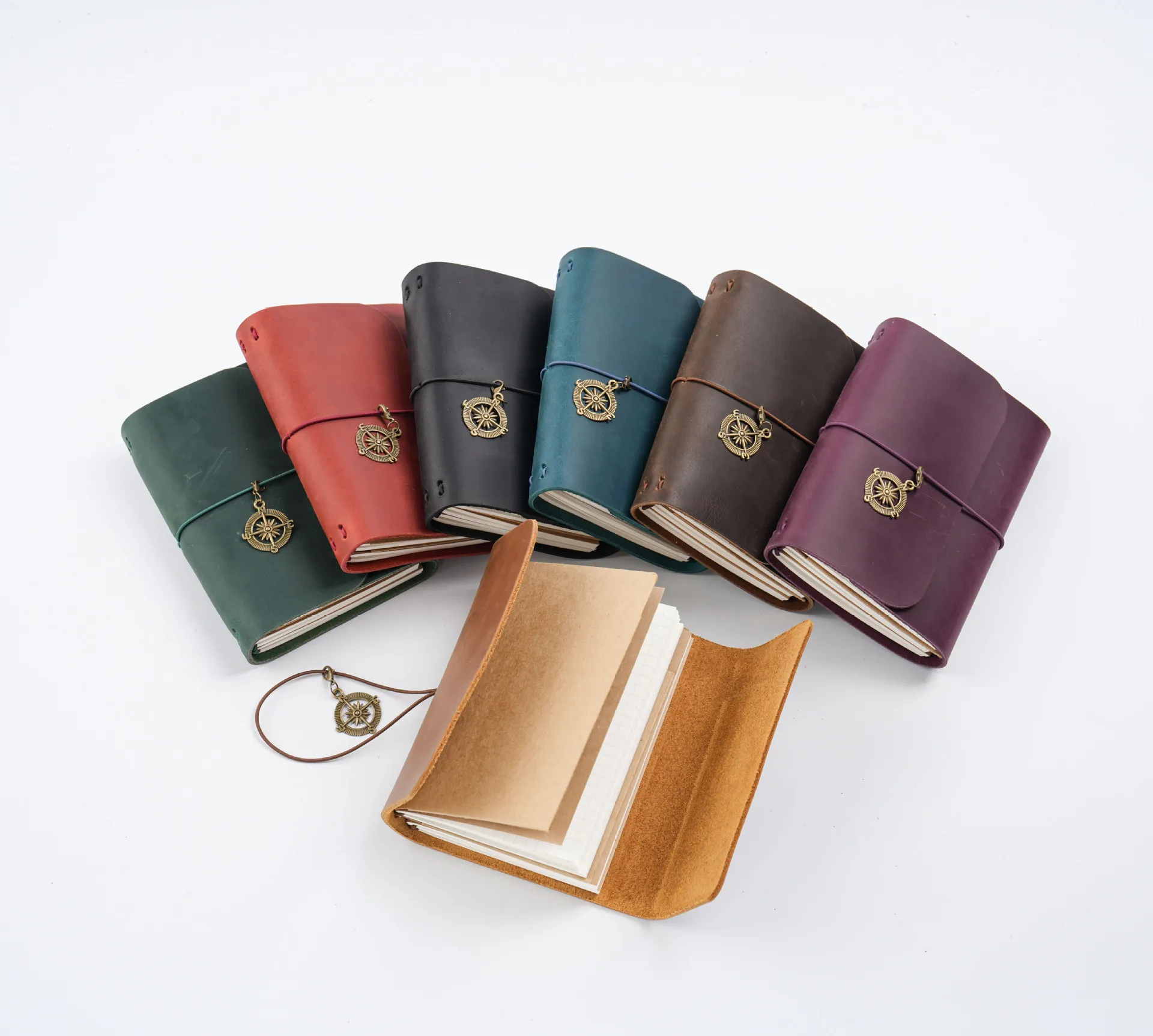 Neu eingetroffen: Triple Fold TN Traveler's Notebook, echtes Rindsleder, Vintage-Tagebuch, kreativer Notizblock, 22 x 12,5 x 3 cm – Detail 21