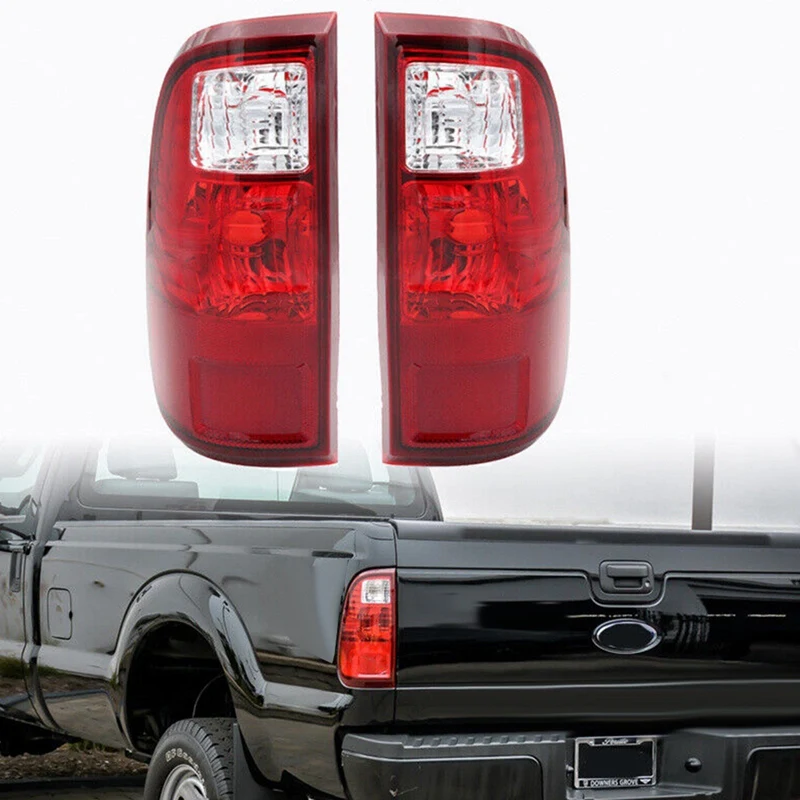 1Pair Rear Bumper Tail Light BC3Z13405A BC3Z13404A For Ford F-250 F-350 F-450 F-550 08-16 Brake Lamp Without Bulb B Parts