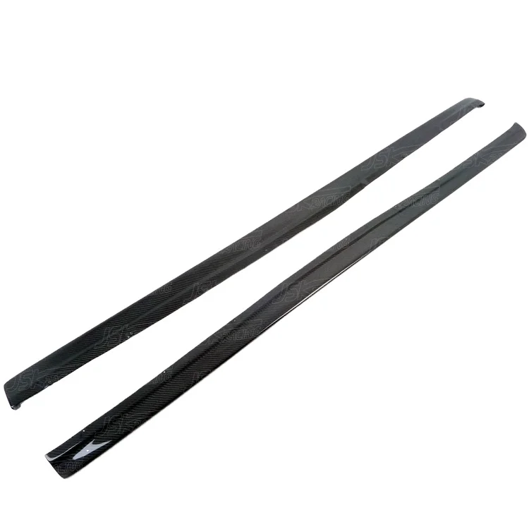 DAMD Style Carbon Fiber Side Skirt Extensions for 2001-2007 Mitsubishi Lancer Evolution Evo 7-9