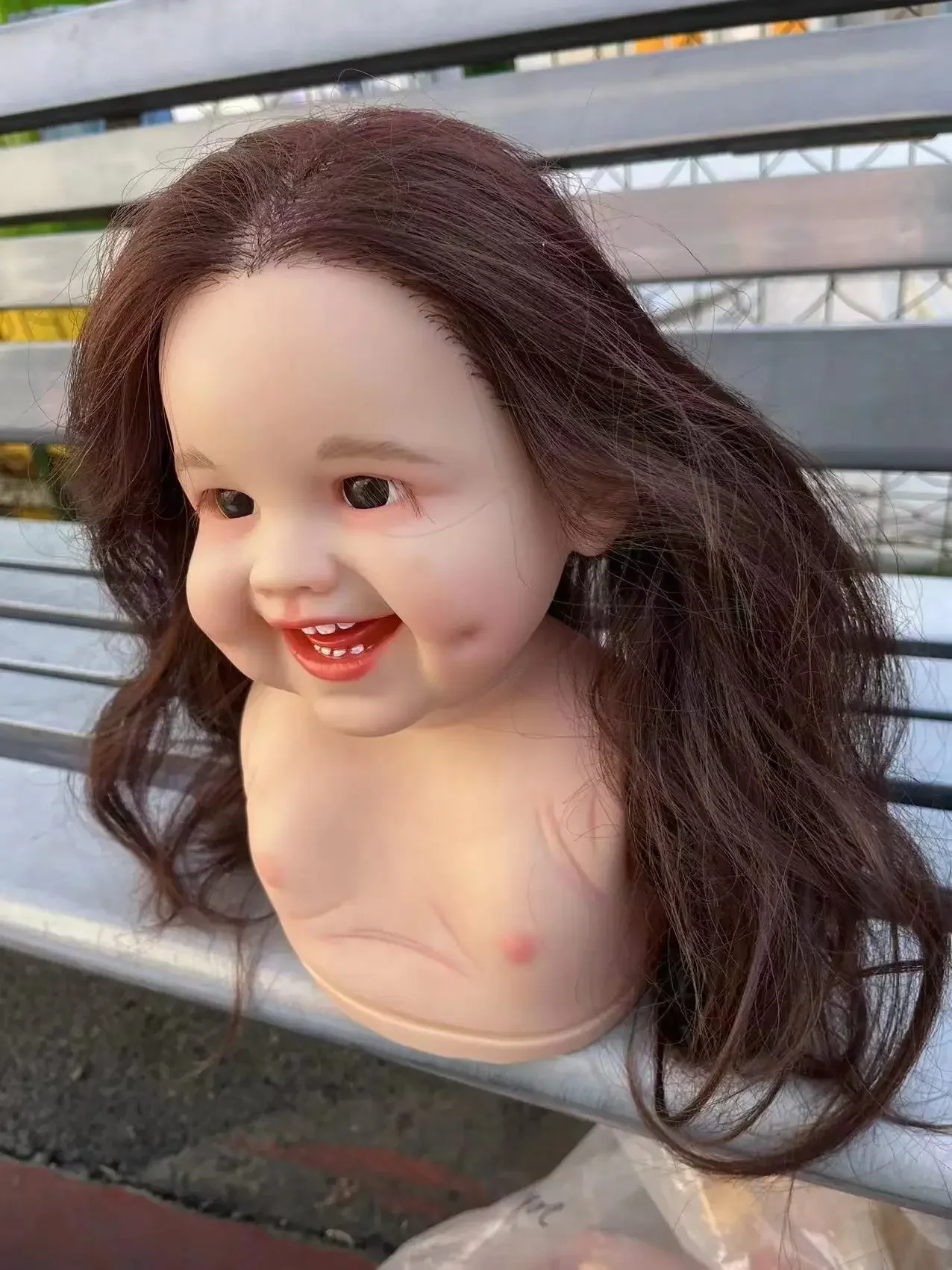 SINO-BB personalizado suministro limitado 29 pulgadas Reborn Baby Dimple pelo enraizado a mano fotos reales regalo de Navidad