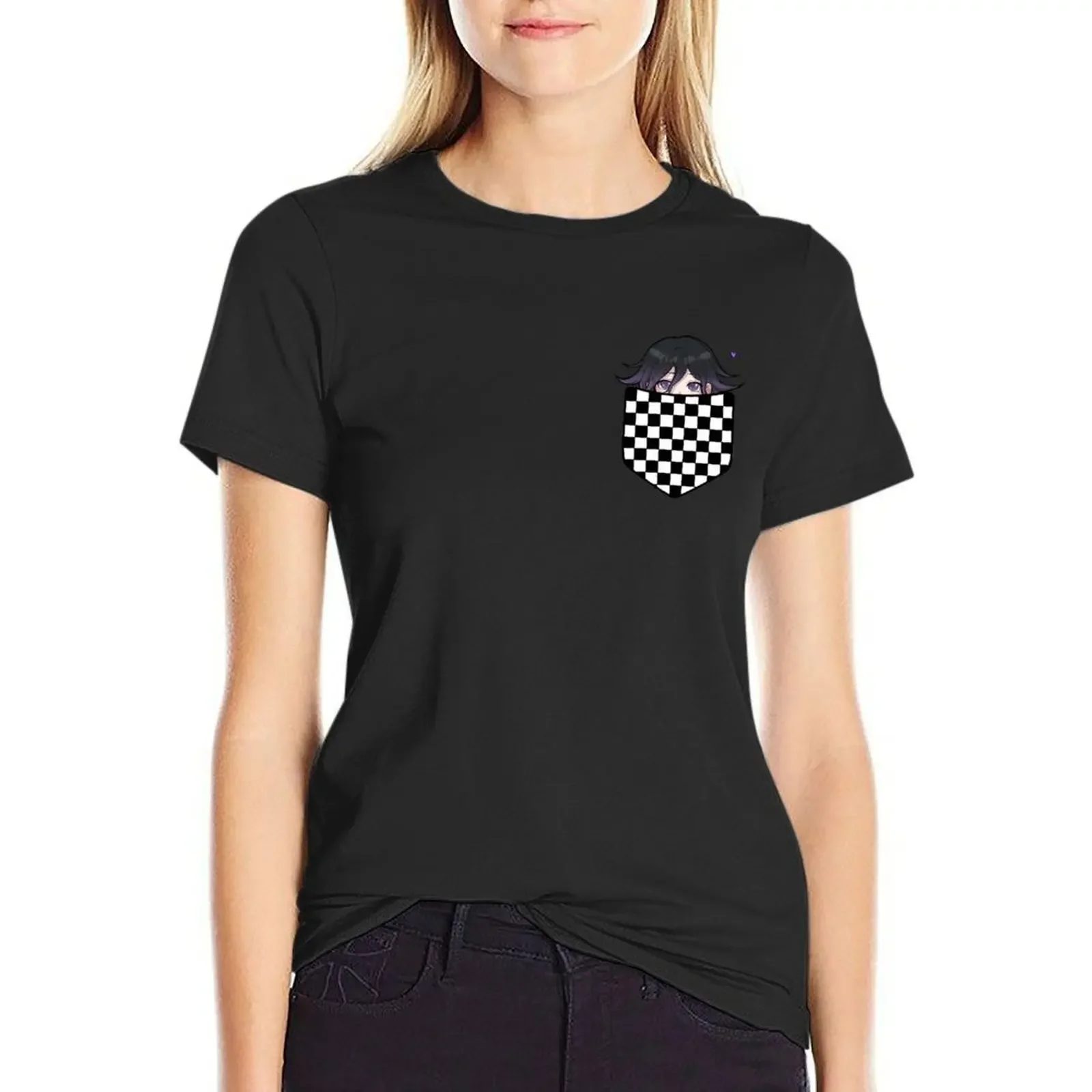 

Pocket Ouma T-Shirt female Aesthetic clothing quick-drying plain white t shirts for Women