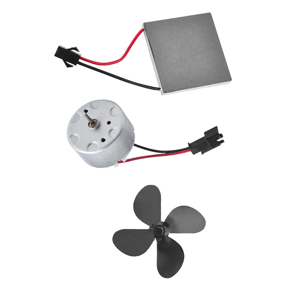 Motor Drive Blade 200℃ Wood Fireplace Fan Repair Replacement With Thermoelectric Generator Motor Kit Fireplaces Accessories