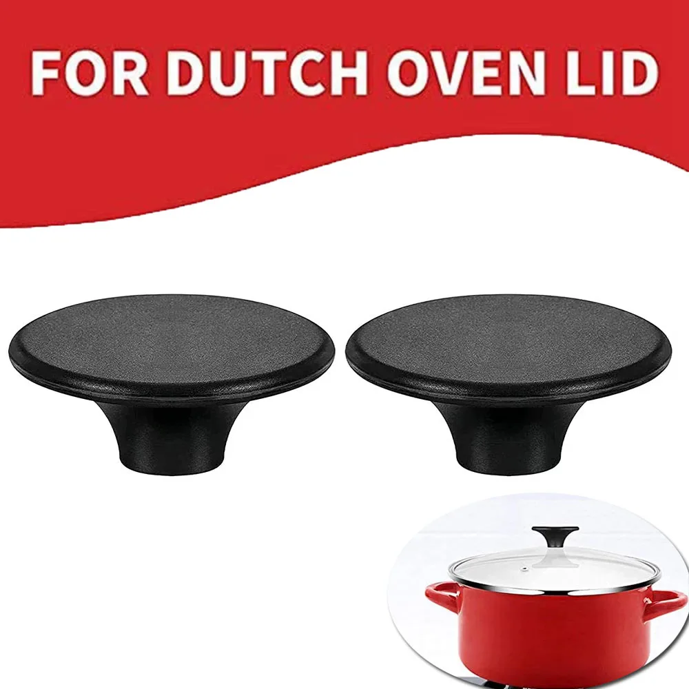 Dutch Oven Knob for Le Creuset Knob Replacement, Knob Bakelite Replacement Dutch Oven Pots Knob Pot Lid Handle 2 Sets