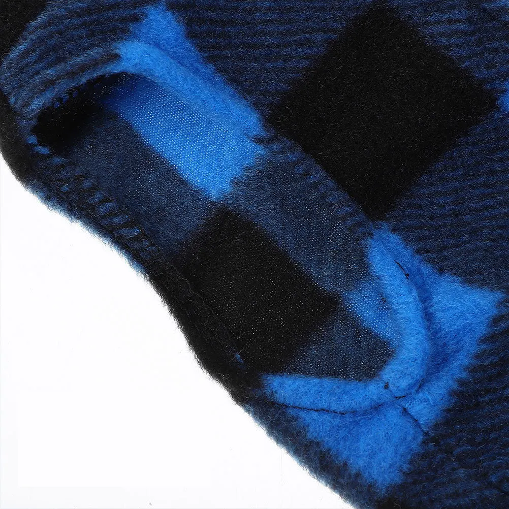 

Small Dog Checked Fleece Vest Pet Winter Jacket Warm Soft Waistcoat D-Ring Leash Attachment Dog Clothes Pet Costume