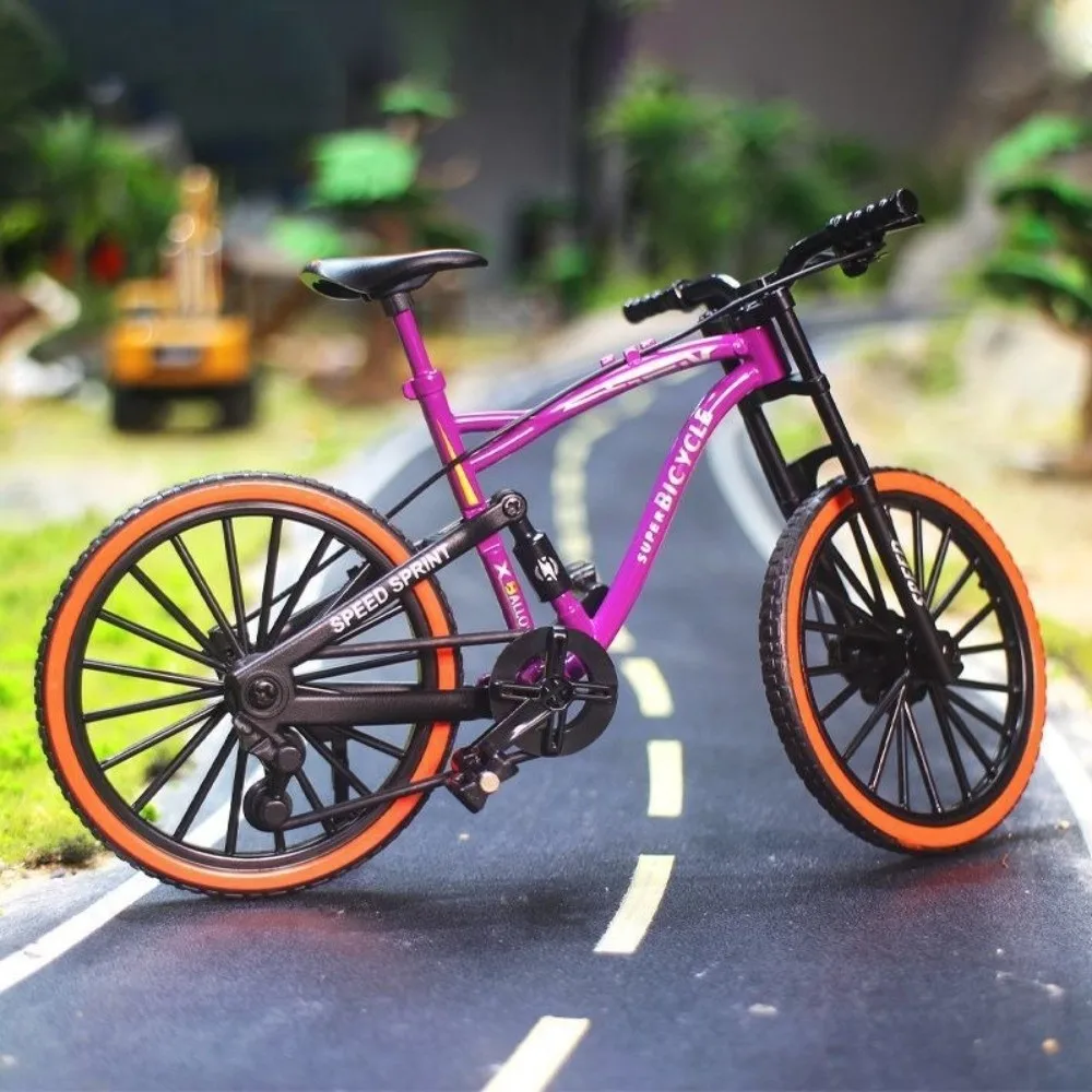 Simulation Alloy Mini Bicycle Model Mini Colorful Simulation Metal Bicycle Collection Mountain Racing Bike Gifts
