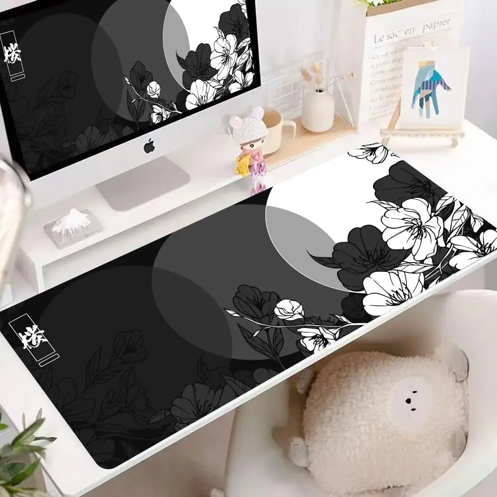 Gaming Mouse Pad Sakura Mouse Pad 90x40CM Non-Slip Gaming Mouse Pad Gamer E-Sports Mouse Mat Game