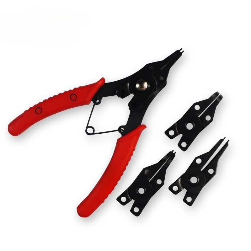 

84-168-22 Imported four-in-one internal and external multi-functional spring pliers Replacement ring pliers Clamp pliers