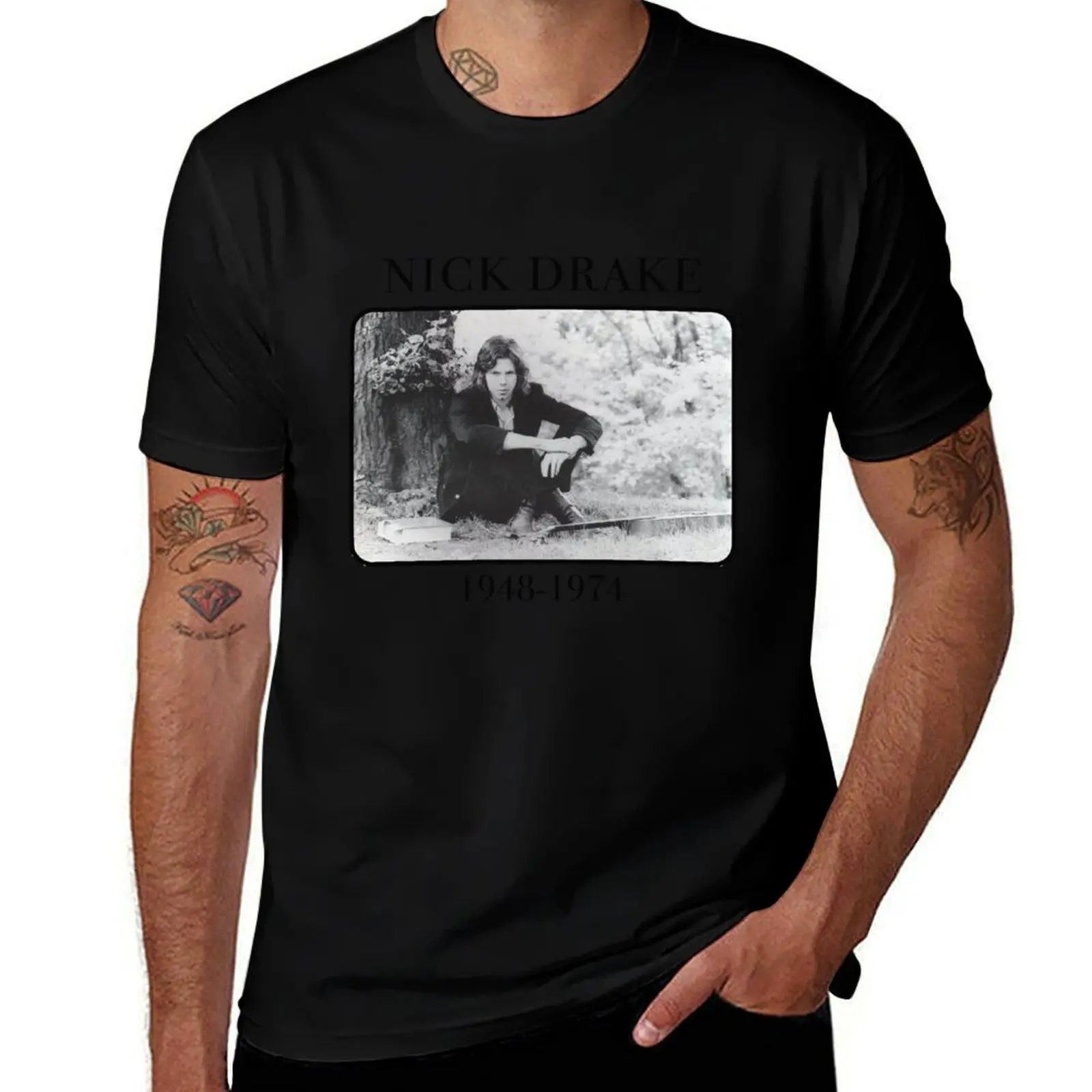 Nick Drake T-Shirt Plus Size Lightweight Top