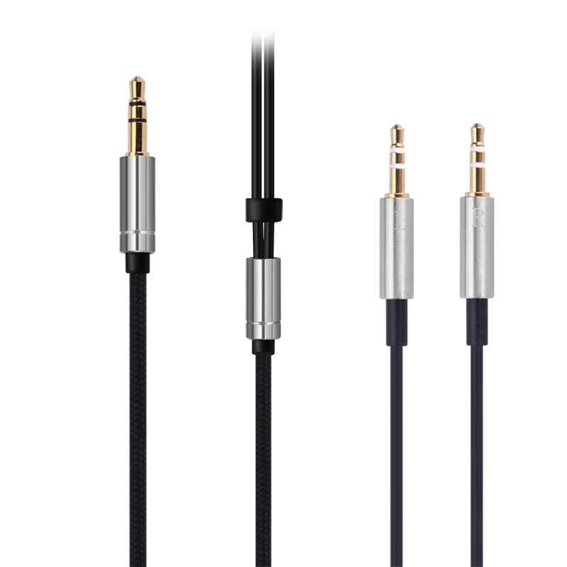 For MIUI Sol Republic  Master Tracks HDV12 X3 V10 V8 H1707 1MORE Earphone Replaceable 3.5mm to 2.5mm Single Crystal Copper Cable