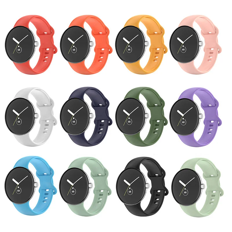 حزام سيليكون لجوجل بكسل ووتش 2 ، معصمه ، الفرقة الناعمة ، سوار بديل ، الملحقات الرياضية