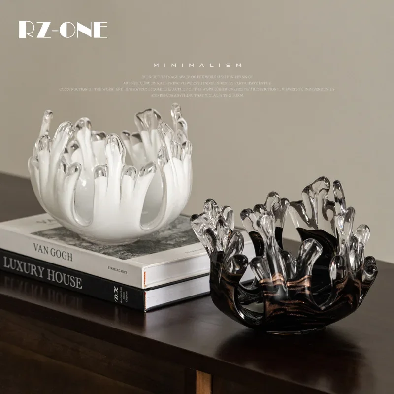 

Glass spray shape candle container atmosphere sense medieval niche black and white simple light luxury ornament
