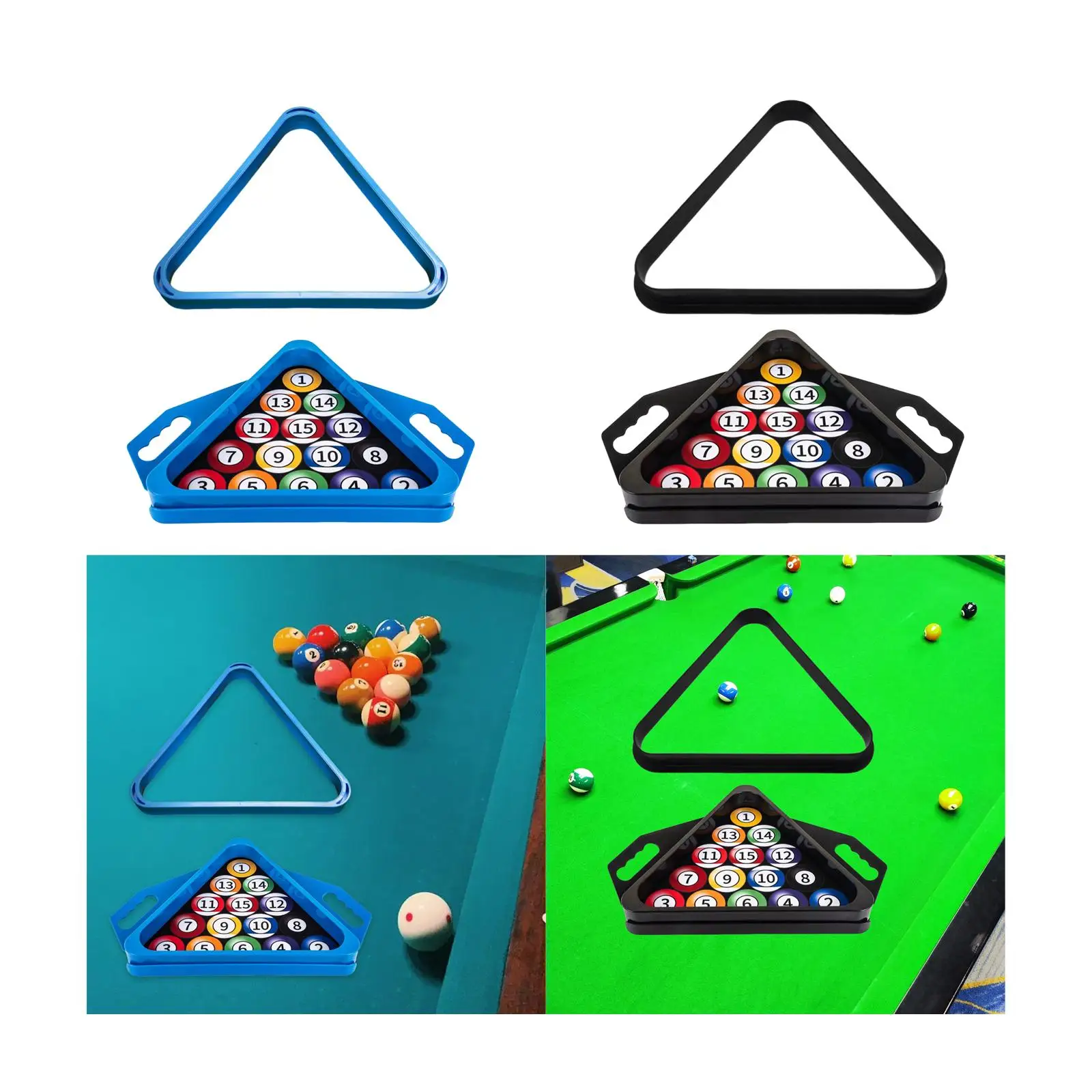 

Billiard Triangle Rack Frame Supplies Professional Beginners Snooker Triangle Rack Ball Holder for Club Indoor Billiard Room
