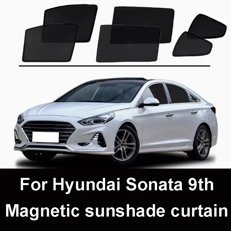 

for Hyundai Sonata 2019 2018 2017 2016 2015 9th Car Sunshade Mesh Side Window Sun Visor Sunscreen Netting Dust UV Protector