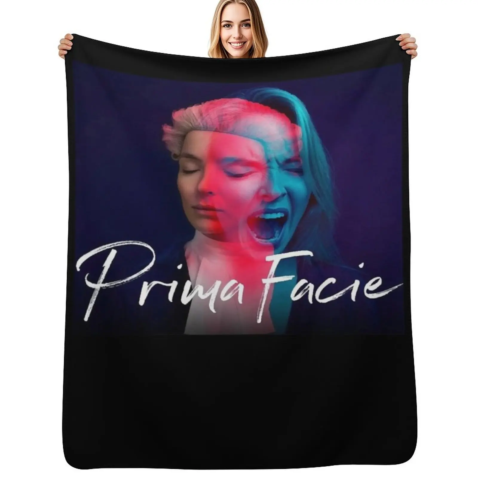 Prima Facie - Jodie Comer Throw Blanket Furry Decorative Sofas Sofas Furrys Personalized Gift Flannels Blankets