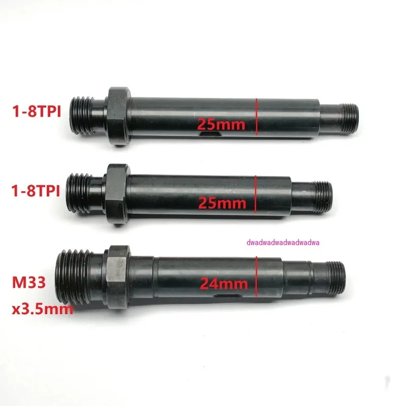 

M33x3,5 мм M33 1-8 1 "x 8 TPI деревообрабатывающий токарный станок, вал шпинделя, резак «сделай сам», подходит для деревянного патрона, защита от ржавчины