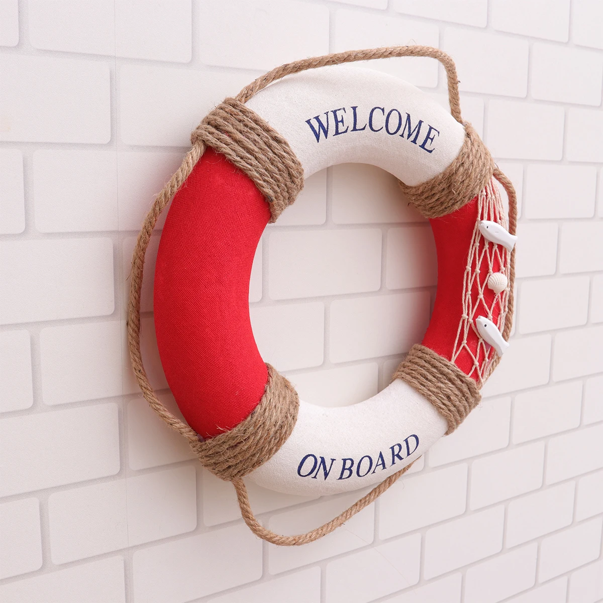 

Lifebuoy Decorations Nautical Hanging Beach Bathroom Party Supplies The Mediterranean Wall Ornament