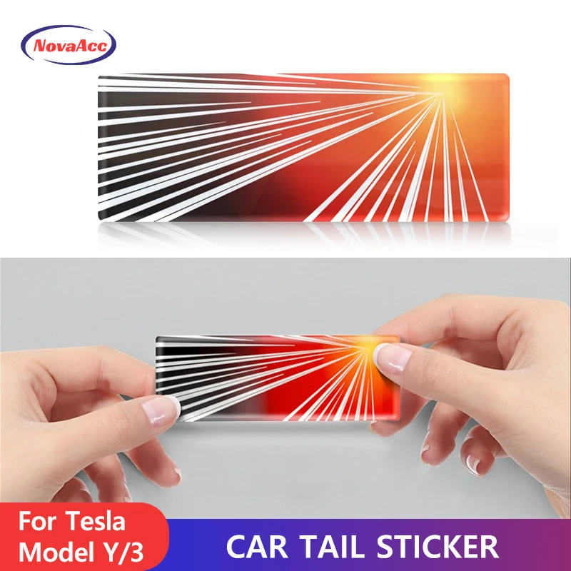 

NovaAcc Personalized Funny Stickers Waterproof Stickers Tail Mark for Tesla Model Y 3 X S Car Exterior Accessories