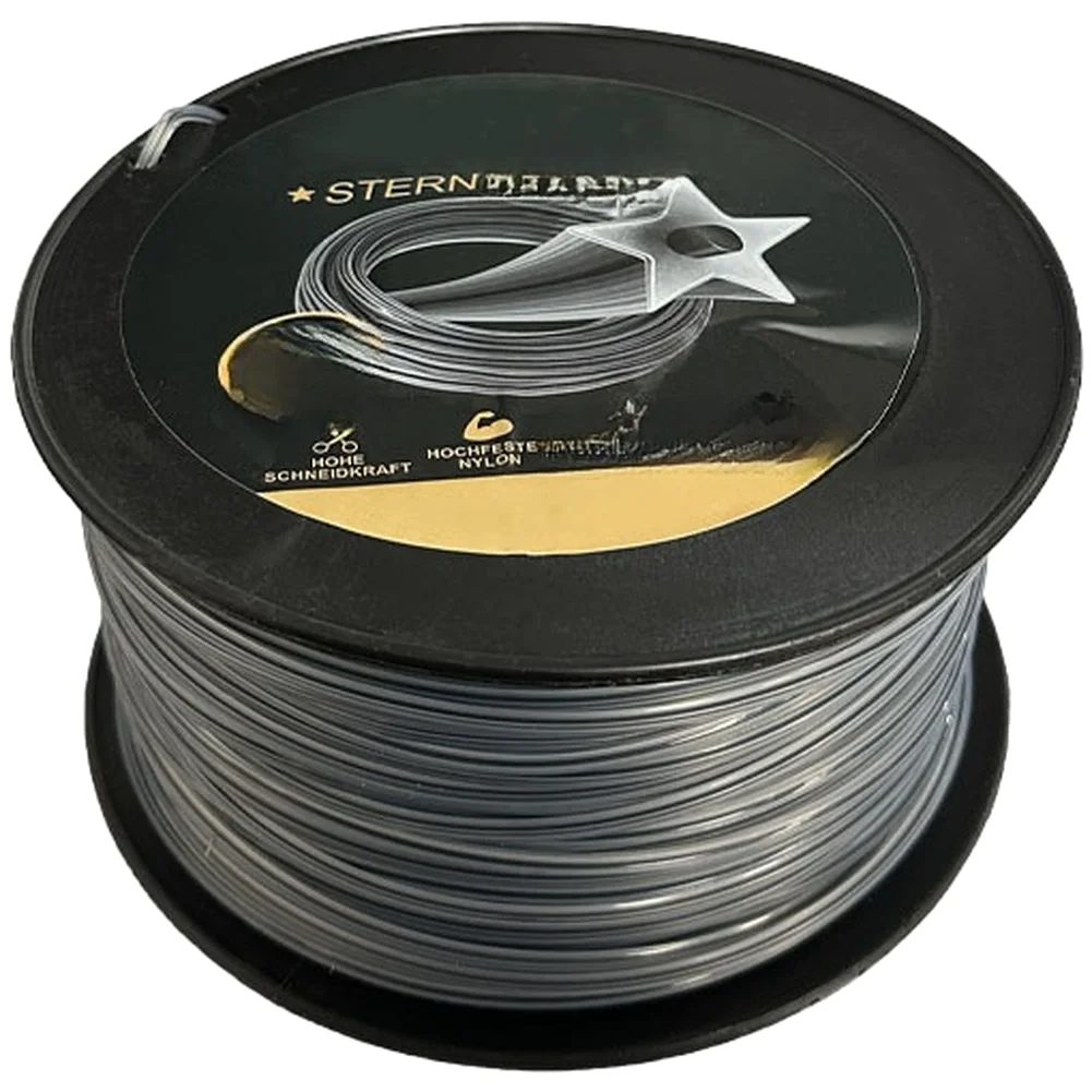 Star Shaped Nylon Line 120m for String Trimmers Optimized for Clean Cuts Along Driveways Walkways and Garden Borders