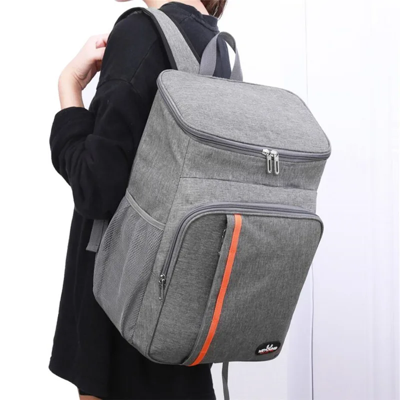 18L Extra Large Thermal Food Bag Cooler Bag Takeaway Refrigerator Box Fresh Keeping Food Delivery Backpack Insulated Cool Bag