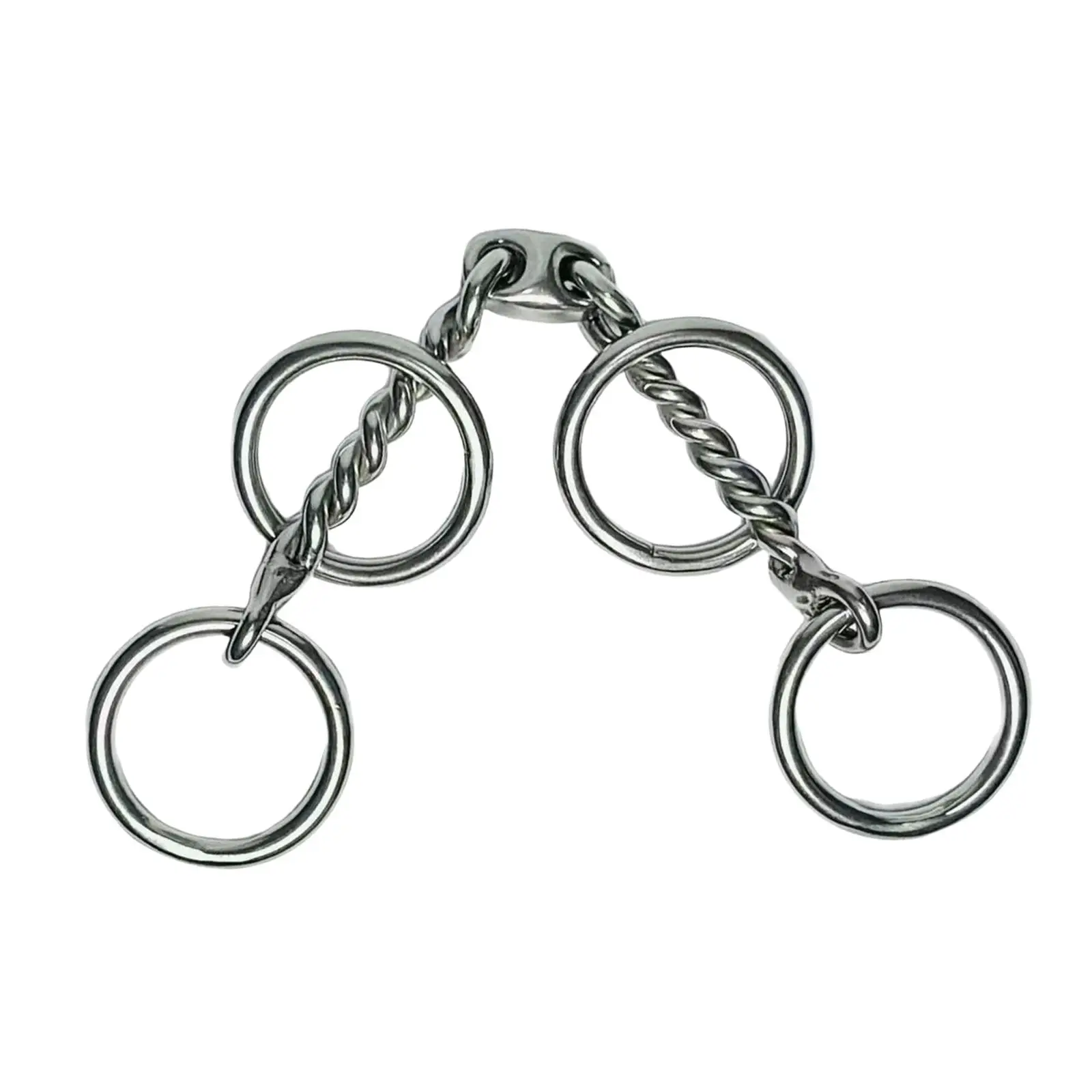 لقمة مضغ الحصان من الفولاذ المقاوم للصدأ فرامل الفم الاحترافية ملحقات الفروسية المتينة للخيول #2