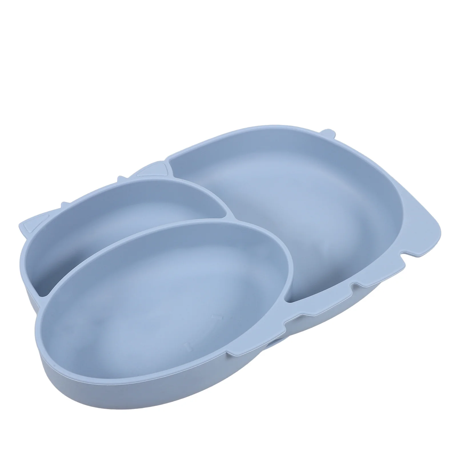 

Silicone Anti-Break Baby Bowl Cow Shape Cute Small Size Lightweight Toddlers Plate Divided Compartment Food Serving Bowl