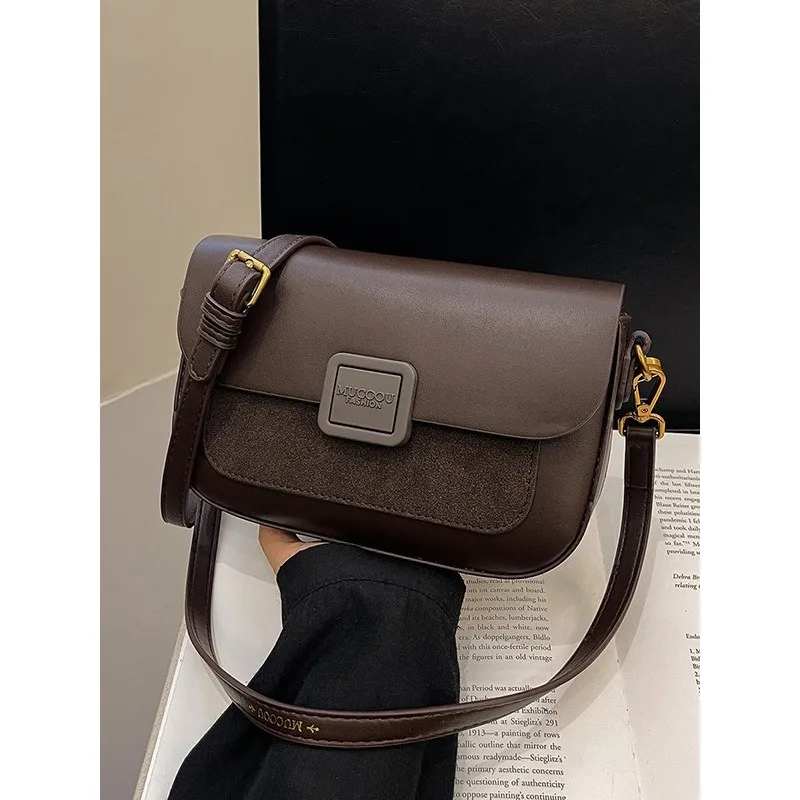 

Привлекательная женская сумка на одно плечо, новая модная маленькая квадратная сумка, сумка через плечо в стиле ретро.