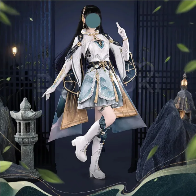 

2026 yiyi Game Love and Deepspace Heroine Cosplay Costume Flowing Clouds Embrace Breeze Battle Uniform Accessories Full Set Anim