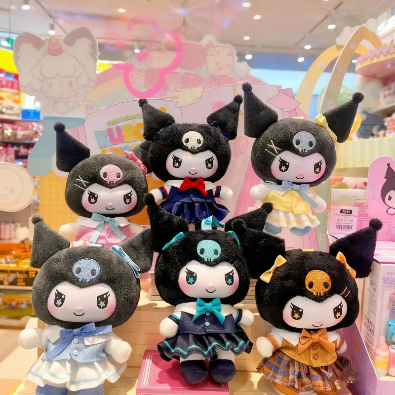 

Kuromi School Life Series Plush Pendant Blind Box Soft Doll Cute Backpack Charm Vinyl Keychain Trendy Toy Decor Surprise Gift