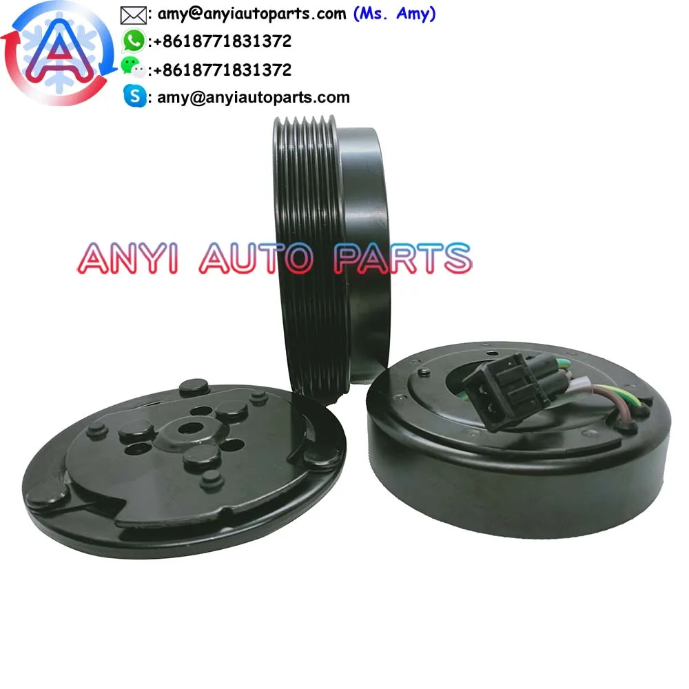 CA529 CLUTCH ASSEMBLY SANDEN SD7V16 6pk for VW Jetta GT/Passat/Polo FORD Galaxy SEAT 7M0820803P