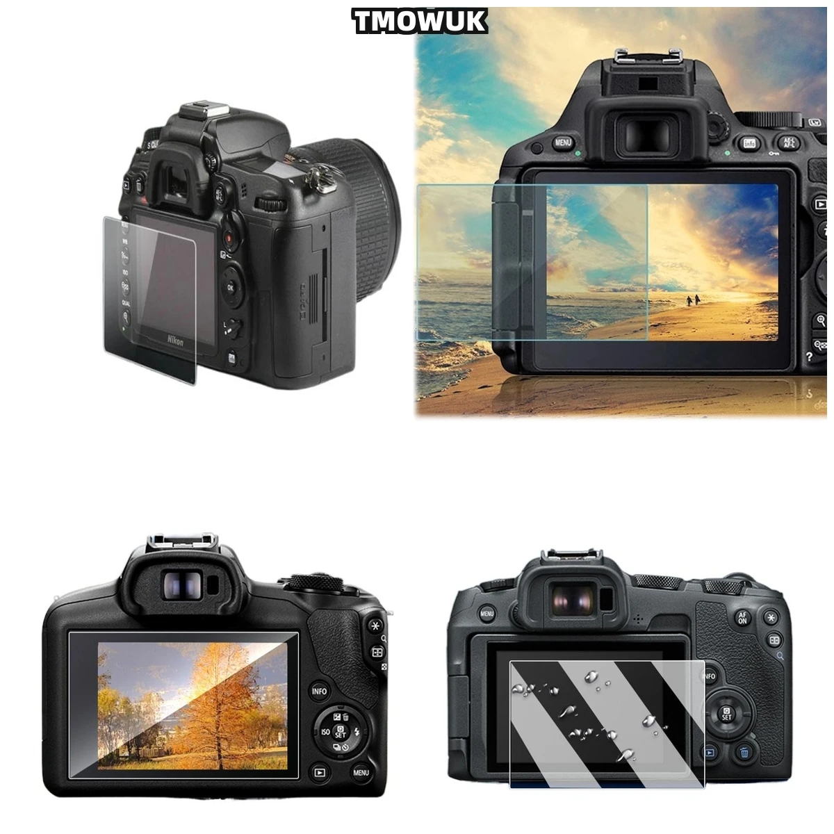 

For Canon EOSR M5 M3 M10 100D KISS X7, Precision Fitting, Edge To Edge Coverage.