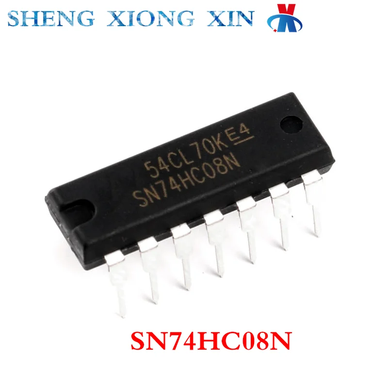 10pcs/Lot 100% New SN74HC08N DIP-14 Logic Gate SN74HC08 Integrated Circuit