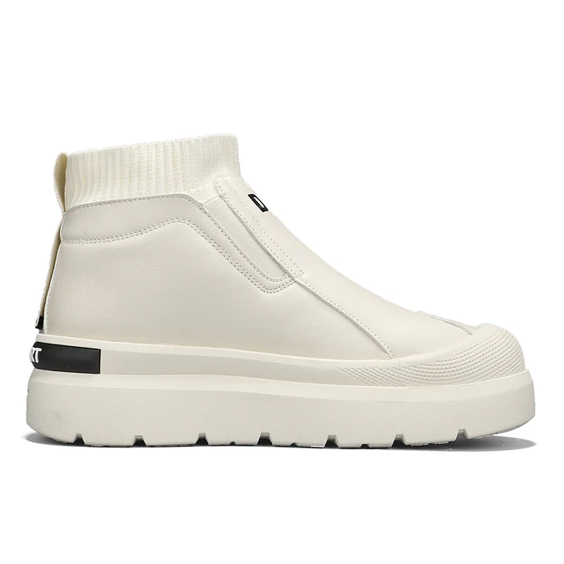 

2025 Autumn Retro British Style High Top Thick Soled Casual Shoes for Men Comfortable Versatile Non Slip Fashion Chunky sneakers