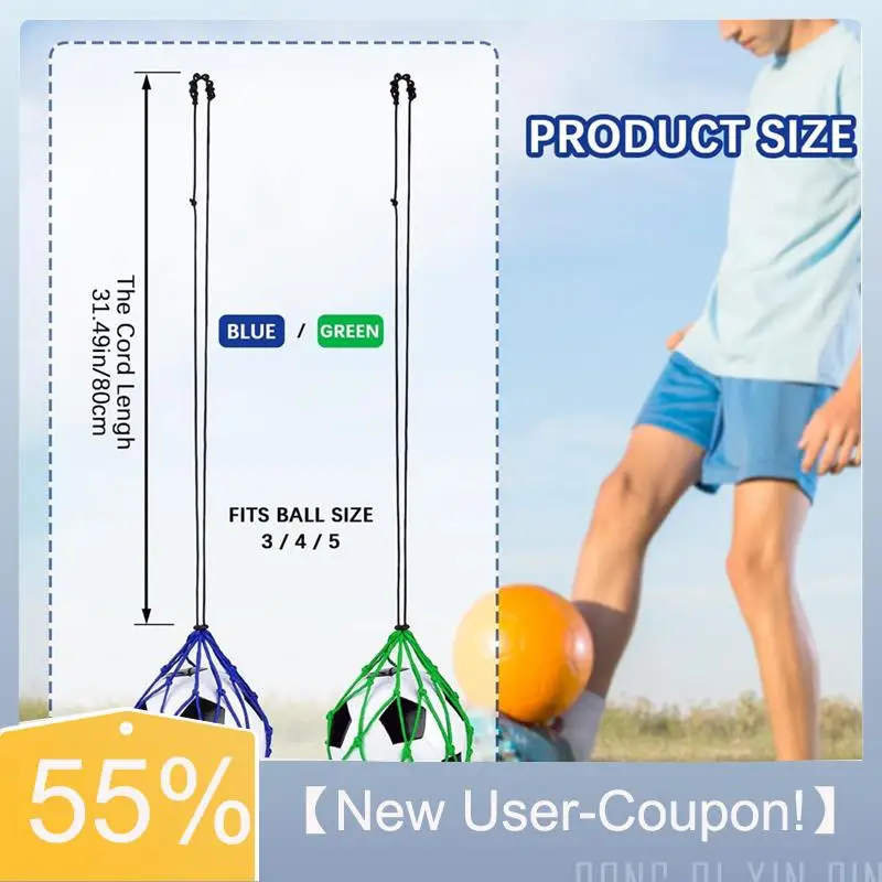 【신규 사용자 쿠폰!】2개 축구 킥 트레이너, 축구 리턴 트레이너 네트, 축구 킥 연습용 솔로 트레이닝 도구