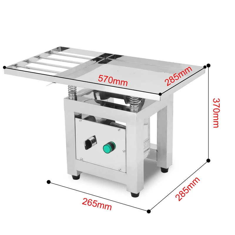 Vibrationstisch in Lebensmittelqualität für die Schokoladenproduktion |   Mischen und Entschäumen in Industriequalität