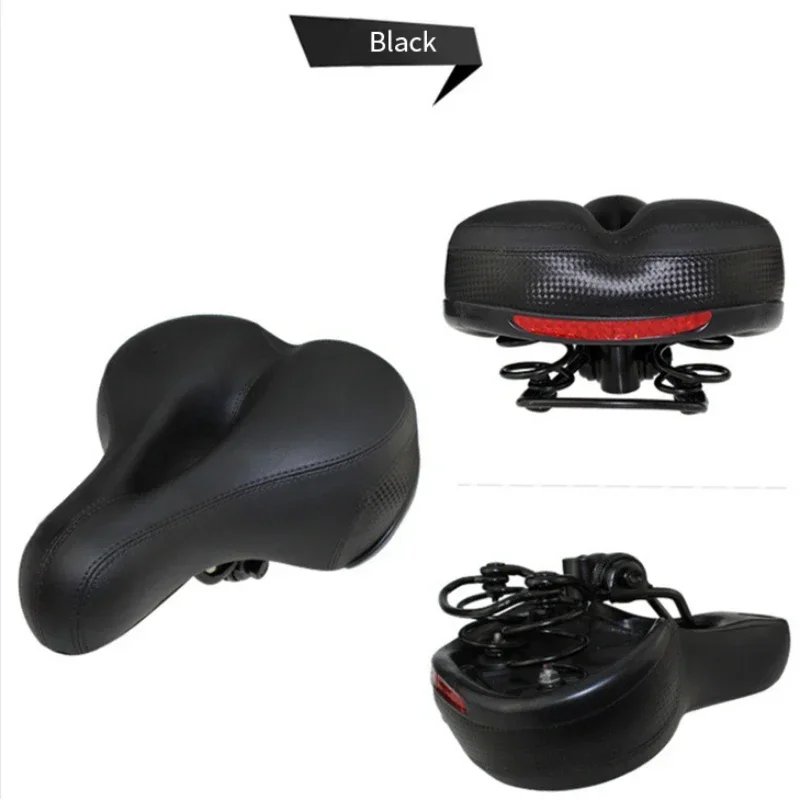 New Bicycle 3d Gel Saddle Extra Wide Comfort Ultra Soft Saddle Mountain Bike Soft Silicone Padded Seat Pad Bike Spare Parts 2023