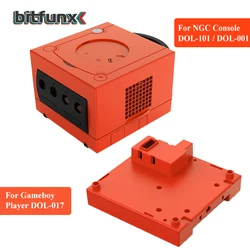 Bitfunx Warm Red NGC Replacement Shell Protective Case GC Game Box for Gamecube DOL001and DOL-101 Game Console