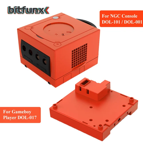 Bitfunx-funda protectora de repuesto NGC, color rojo cálido, caja de juegos GC para consola de juegos Gamecube DOL001and DOL-101