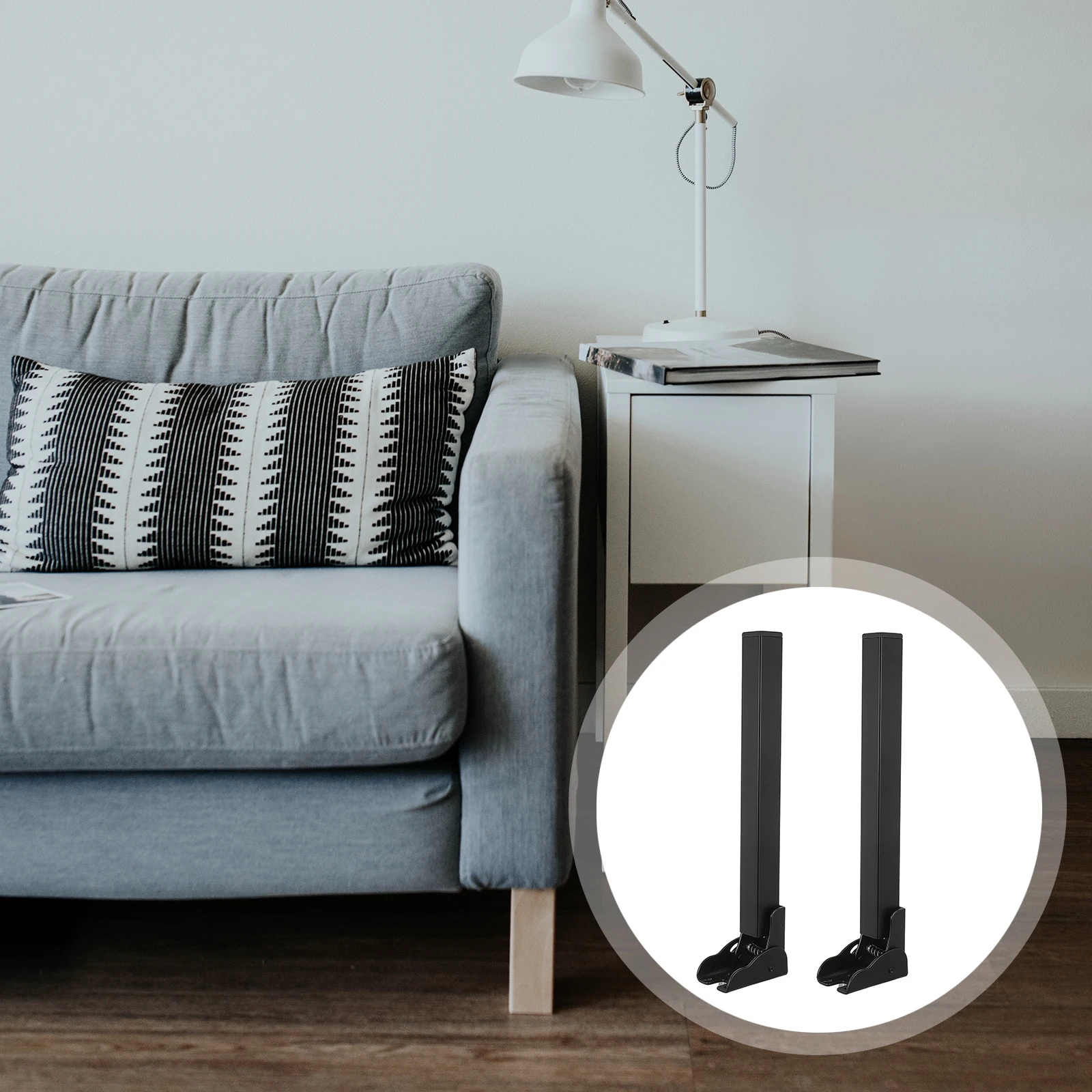 

2pcs Sofa Legs Fittings Heavy Duty Metal Folding Levelers Adjustable Furniture Feet For Sofa Bed Support Sturdy Balancing Legs
