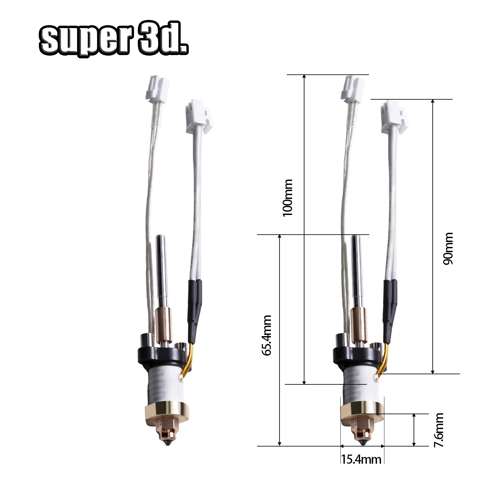 Ender 3 V3 Hotend Kit de boquillas de acero endurecido bloque calefactor cerámico boquilla extrusora cubierta garganta para Ender 3 V3 PLUS Hotend