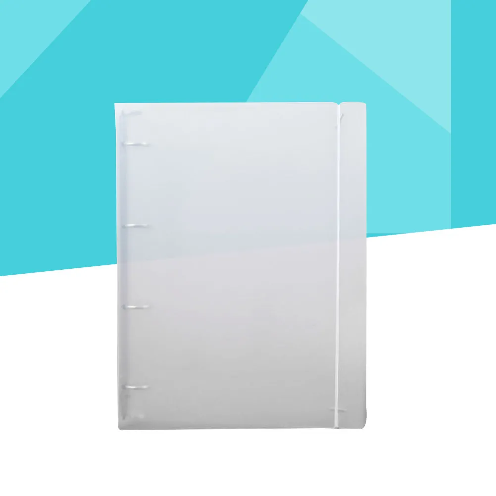 Binder Cover A4 Paper Frosted Folder Premium PP File Semi Transparent Elastic Band Office Supplies Loose Leaf