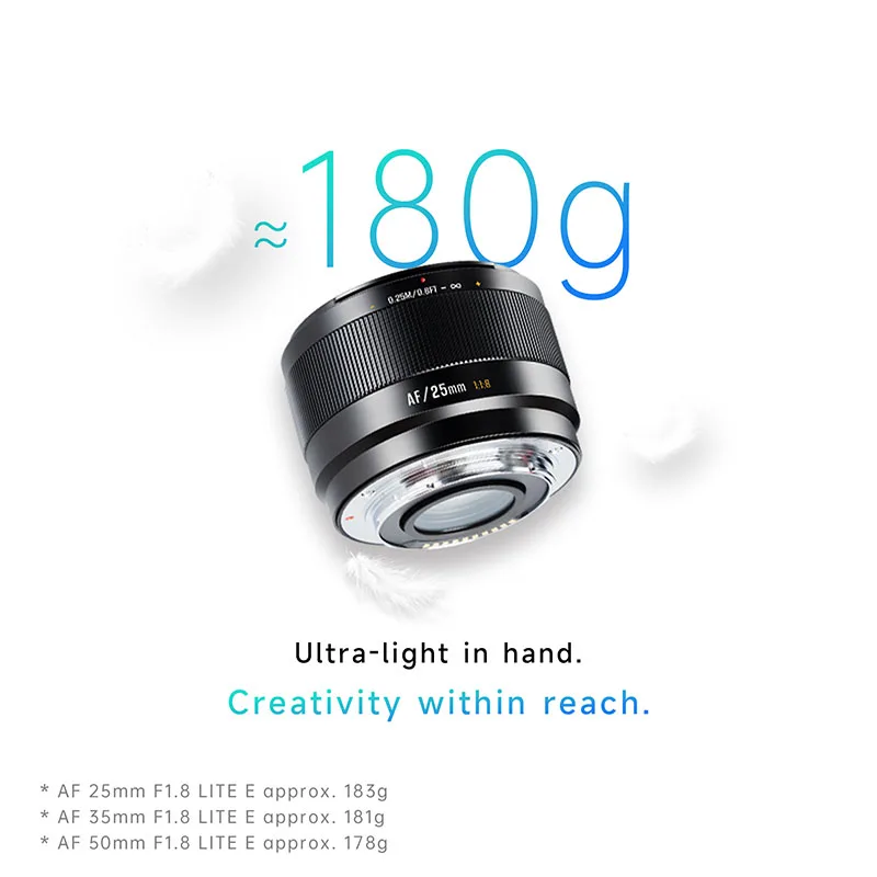 7artisans 25mm F1.8 AF Lens for Sony E Fuji XF