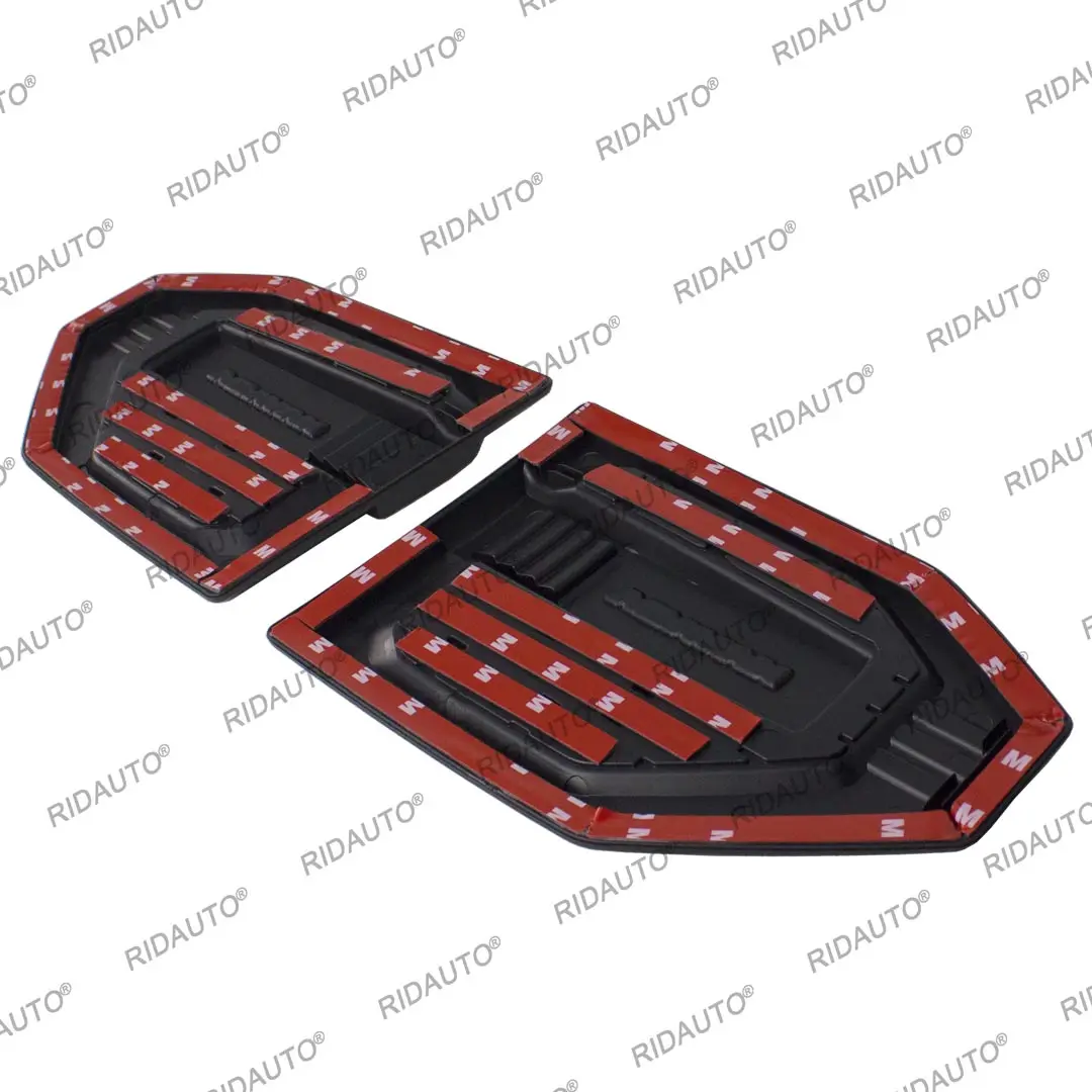 Decoration Side Vent Wind Cover Protection Molding Trim For NISSAN NAVARA 2021 2022 2023 2024 Carbon Fiber Style Sticker
