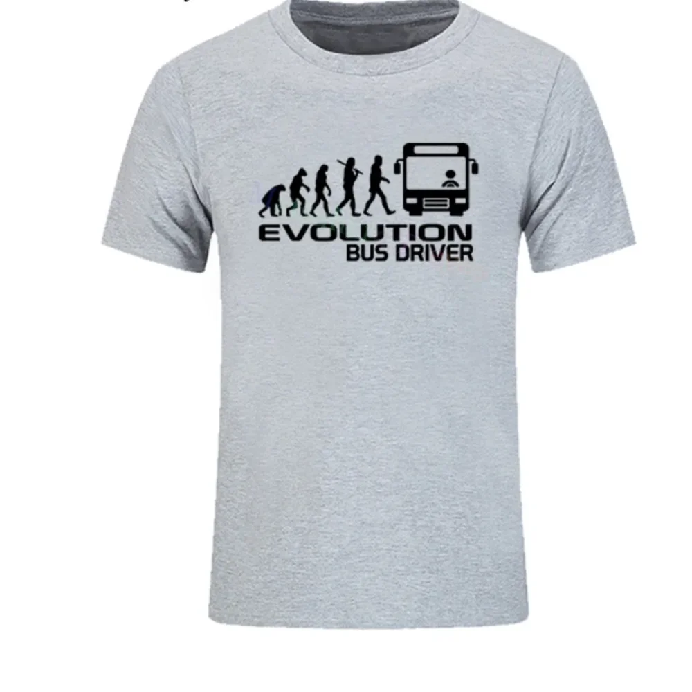 NEW Fashion T-Shirt Men Evolution of A Bus Driver Print Mens T-Shirt Gift Funny Tee Shirt Unisex Tees