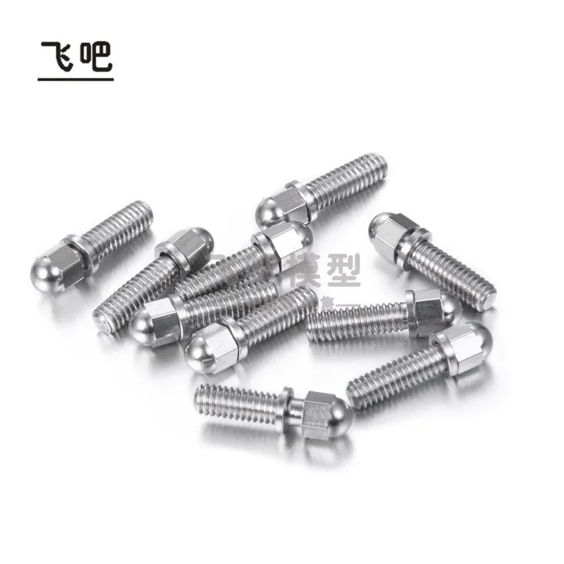 1.9 2.2 Stainless Steel Ball Round Head Screw Hub Screw for 1/10 RC Crawler Car RC4WD D110 CherokeeJeep Chevrolet G63 DIY