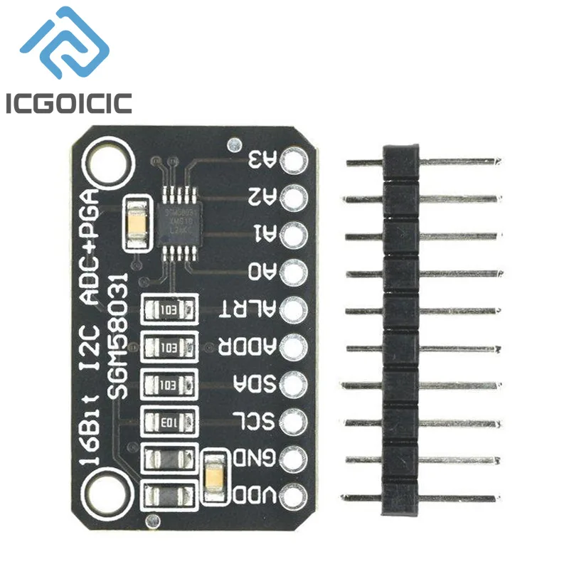 SGM58031 Development Board 16-bit High Precision I2C Module 4 Channel ADC Data Acquisition Converter 