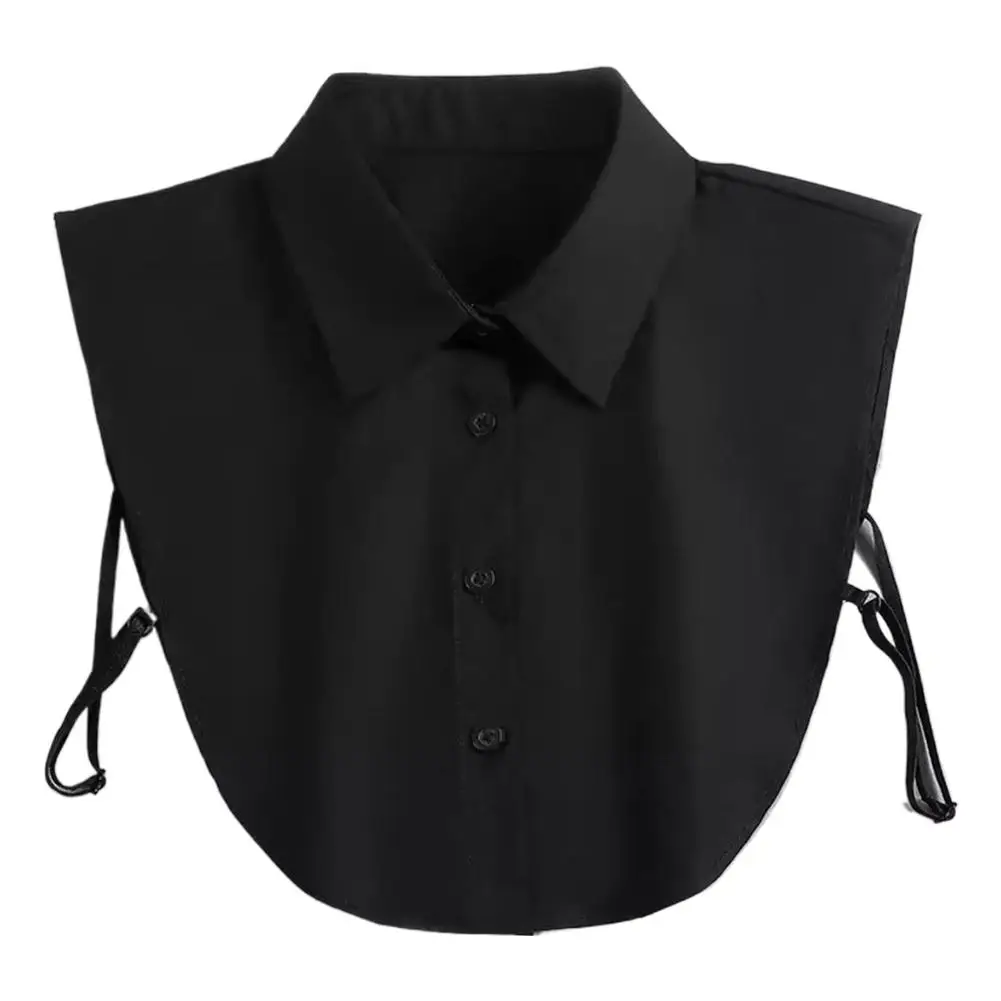 Fake Collar for Womens Cotton Deep V-neck Shirt Detachable Decor Collar Autumn and Winter Matching Sweater Cardigan False Colla