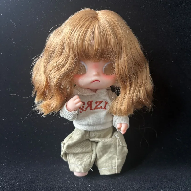 Trendy Doll Decoration Chicken Rolls Wig Cover BJD SD Doll Dress Up Accessories 2D Doll DIY Fashion High Temperature Silk Wig