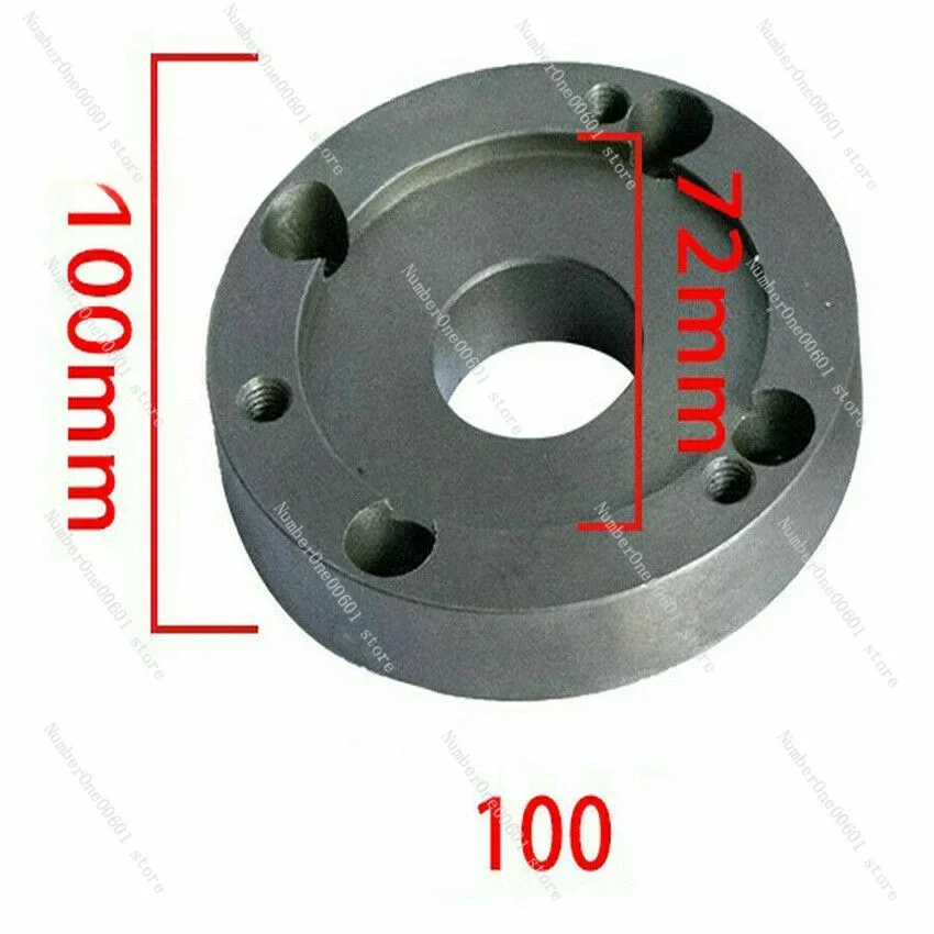 100mm Or 125mm Back Connection Plate CNC Lathe Machine Tool Chuck Cover, Connecting Plate Lathe Instrument Accessories